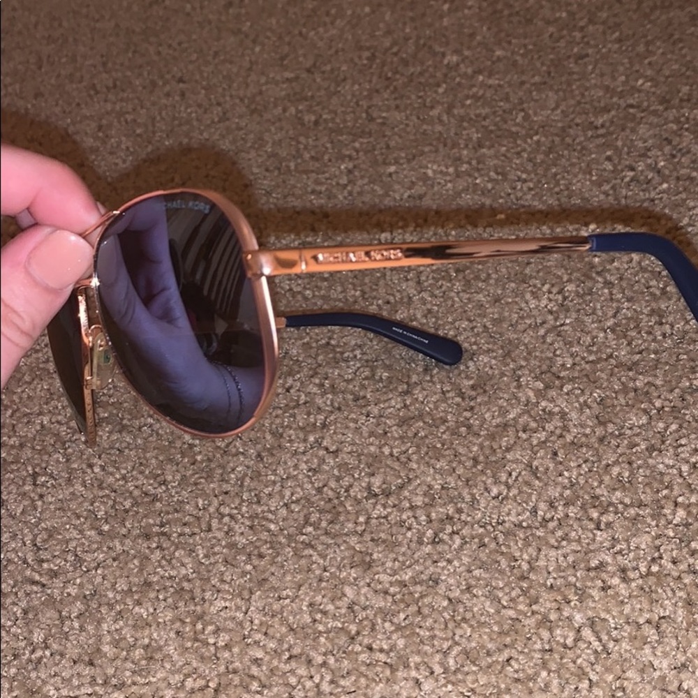 Blue Michael Kors Aviator Sunglasses